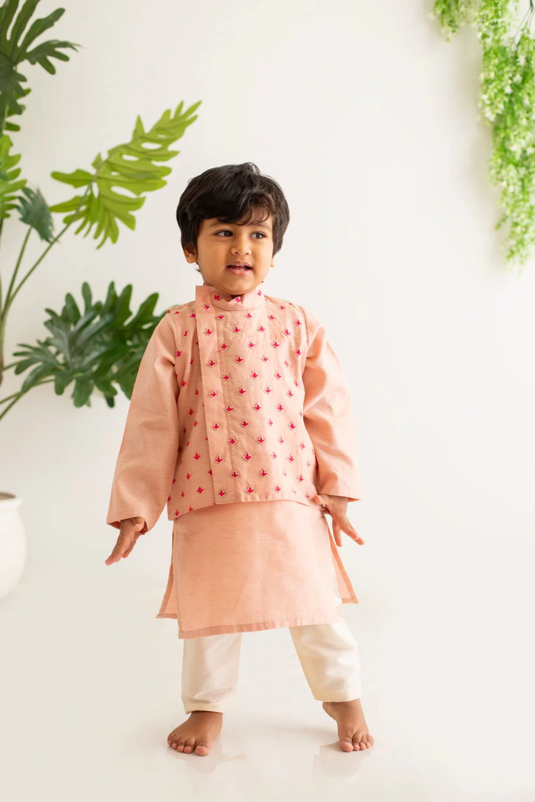 Peach Buti Bundi Set