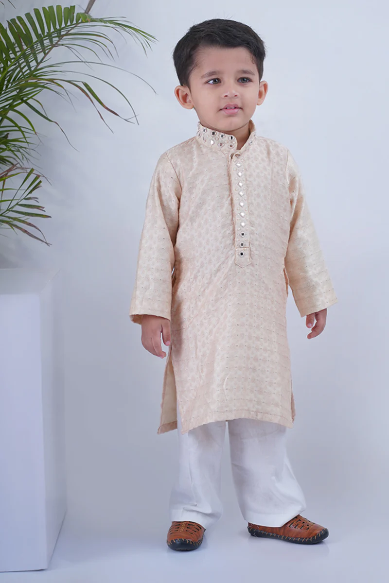Champagne Mirror Kurta Set