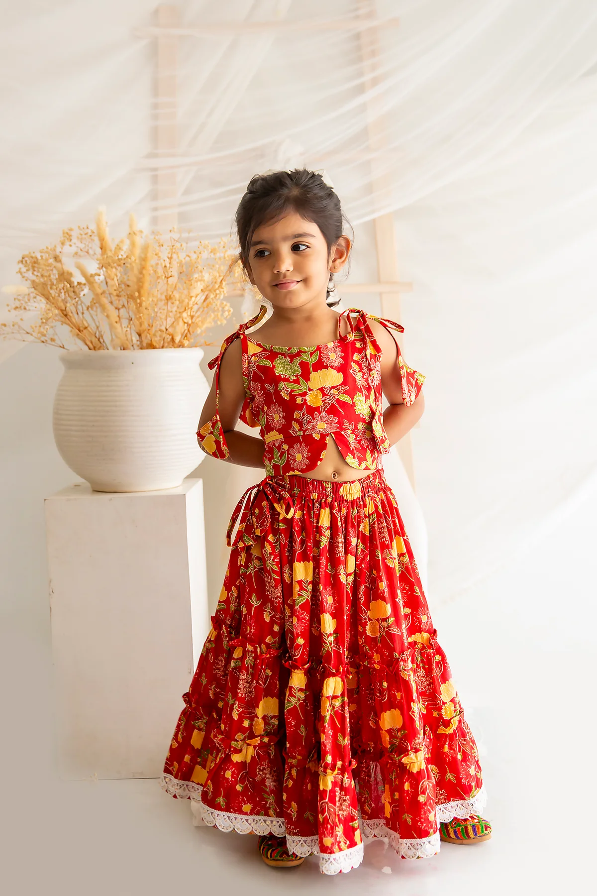 Scarlet Garden Lehenga Set